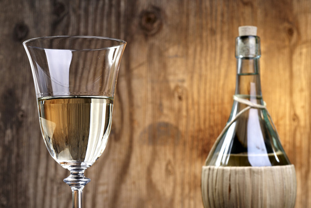 Wine glass and Bottle - Foto, Imagem