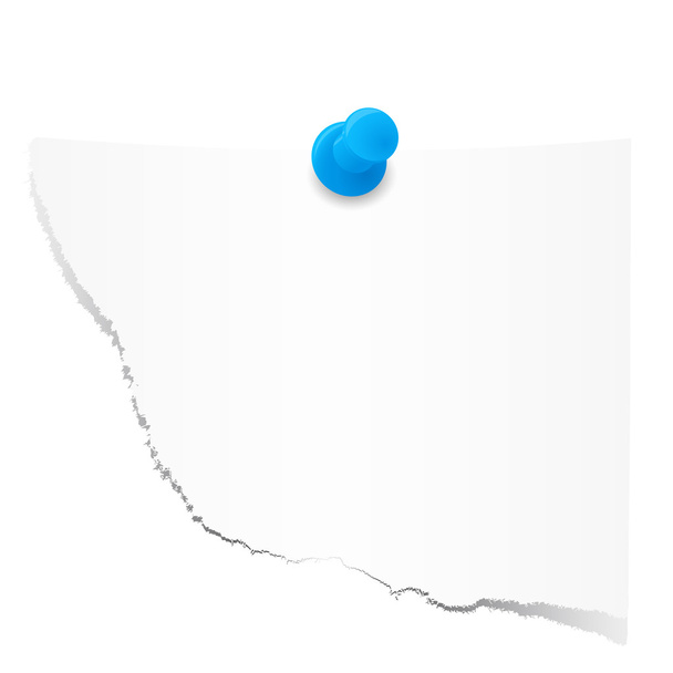 Raspaduras de papel con pasador
 - Vector, imagen