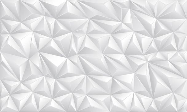 Abstrato branco polígono geométrico sem costura futurista tecnologia design fundo textura vetor - Vetor, Imagem