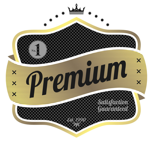 Premium label - Vector, Image