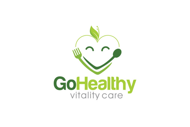 Kreatywny wektor graficzny szablonu logo zdrowej żywności - Wektor, obraz