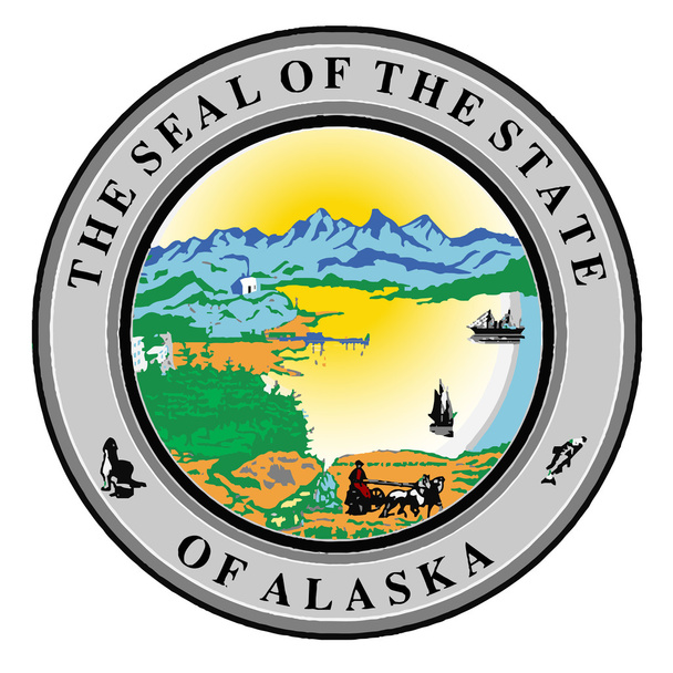 Seal of the state of Alaska - Vector, Image
