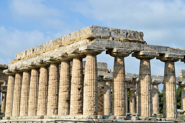 starověké řecké chrámy a stromy v jižní Itálii - Fotografie, Obrázek