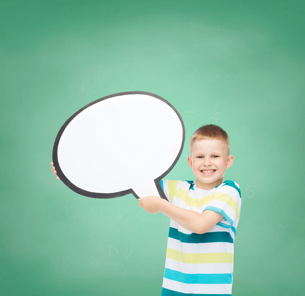 smiling little boy with blank text bubble - Photo, Image