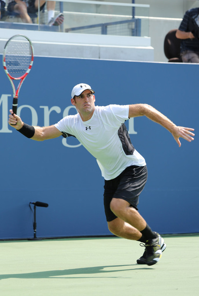 Professional tennis player Robby Ginepri during qualifying match match at US Open 2013 - Фото, изображение