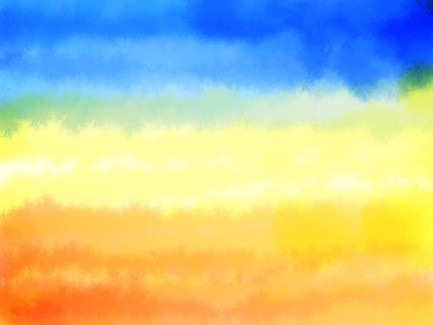 Abstrakcyjna ściana tła stworzona od podstaw poprzez wielostopniowy proces projektowania gradientowa farba kolor różowy fioletowy czerwony pomarańczowy żółty niebieski na białym papierze, teksturowany efekt, obraz olejny, kolorowy szablon Projekt graficzny komputer dla papieru sztuka web mobile  - Zdjęcie, obraz