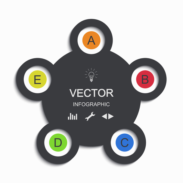 vector modern busainess infographic. - Vetor, Imagem
