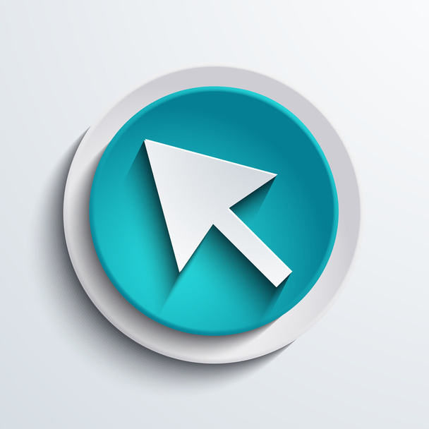 vector modern blue circle icon. Web element - Vektor, Bild