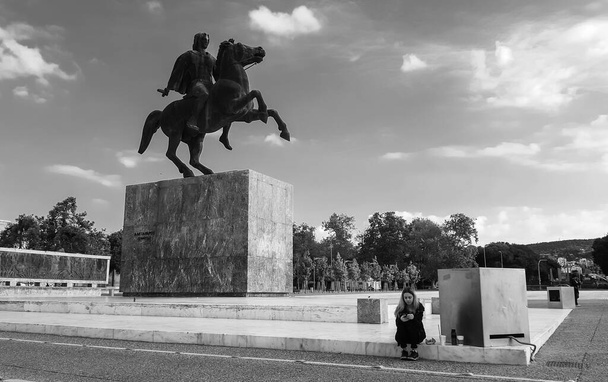 Μνημείο του Μεγάλου Αλεξάνδρου στη Θεσσαλονίκη - Φωτογραφία, εικόνα