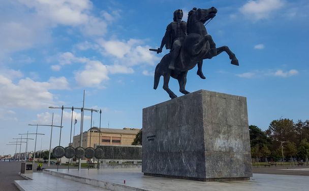 Μνημείο του Μεγάλου Αλεξάνδρου στη Θεσσαλονίκη - Φωτογραφία, εικόνα