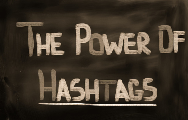 η δύναμη της έννοιας hashtags - Φωτογραφία, εικόνα