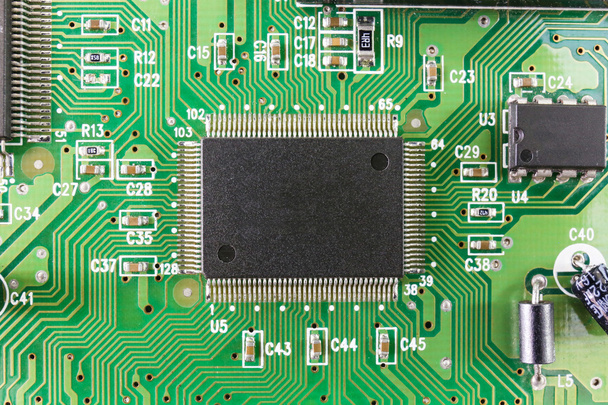 Electronic circuit chip on board - Photo, Image