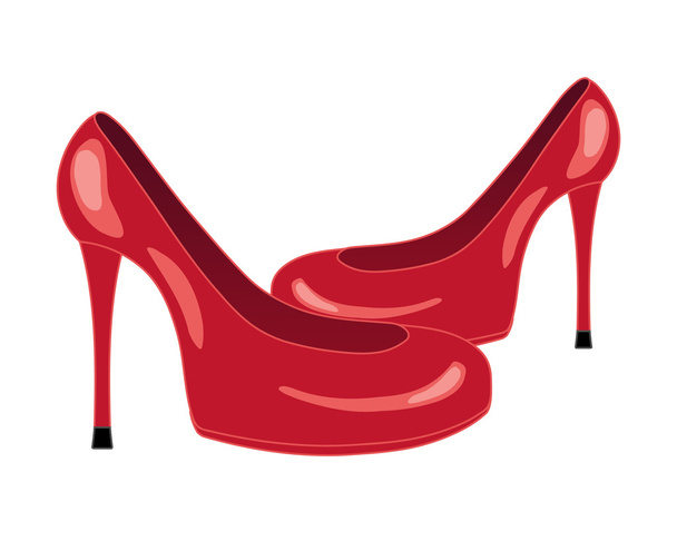 red shoes - Vektor, Bild