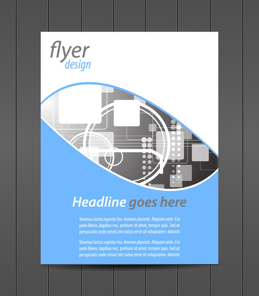 Professional business flyer template or corporate banner, cover design - Vector, Image