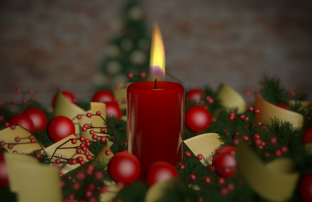 різдвяні прикраси зі свічкою
 - Фото, зображення