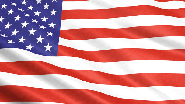 eine Fahne der USA im Wind - Filmmaterial, Video