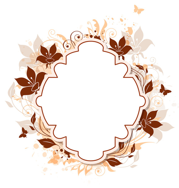 Decorative vector background with flowers - Vektor, kép