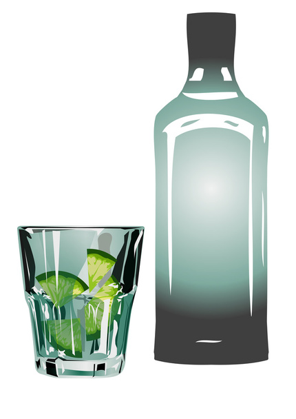 gin and tonic - Vector, Image