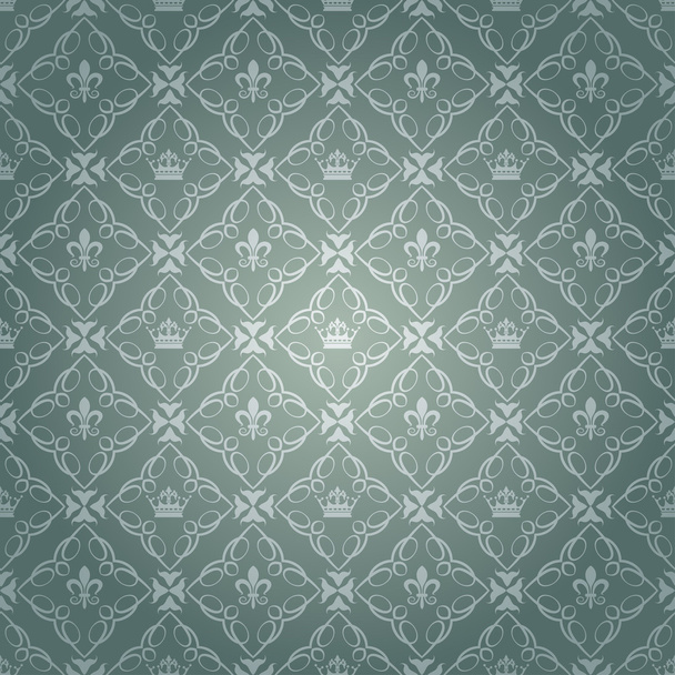 Damask decorative wallpaper. vector vintage pattern. - Vector, Image