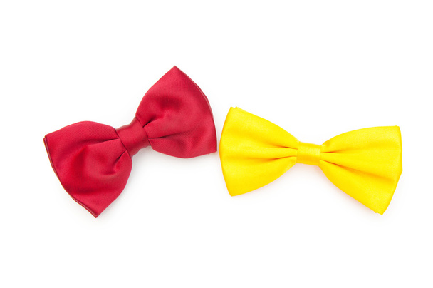 Red bow tie isolated on the white - Photo, Image