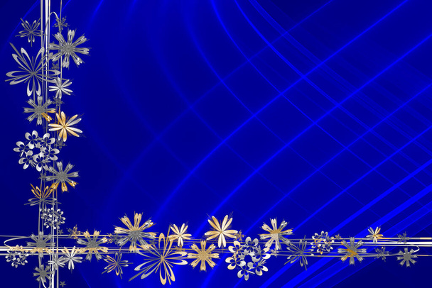 Різдвяний фон абстрактна рама зірки золотий срібний сірий синій світло-темний різдвяний мотив
 - Фото, зображення