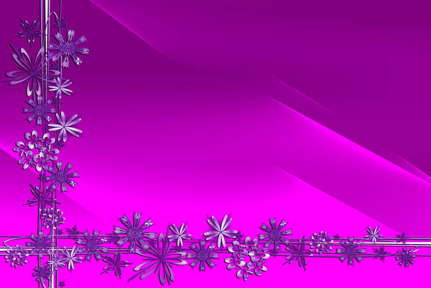 Fondo de Navidad abstracto estrella marco plata gris lila rosa lavanda claro oscuro motivo de Navidad - Foto, imagen