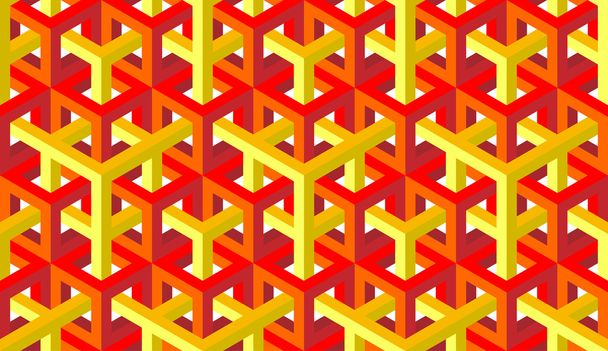 Патерн желтых и красных блоков
 - Вектор,изображение