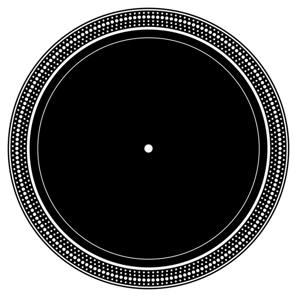 Turntable plate with notches - Vector, Image