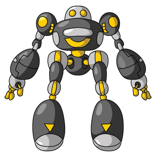 Black Robot - Вектор,изображение