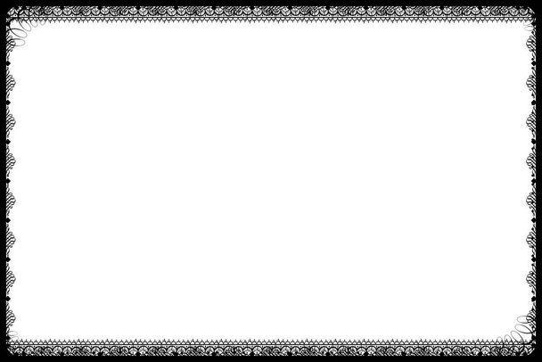 Κορνίζα που απομονώνεται σε λευκό φόντο. στυλ σχεδίασης εικονογράφησης  - Φωτογραφία, εικόνα