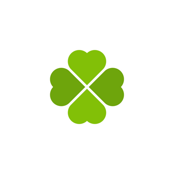 Вектор дизайна шаблона зеленого клевера Leaf
 - Вектор,изображение