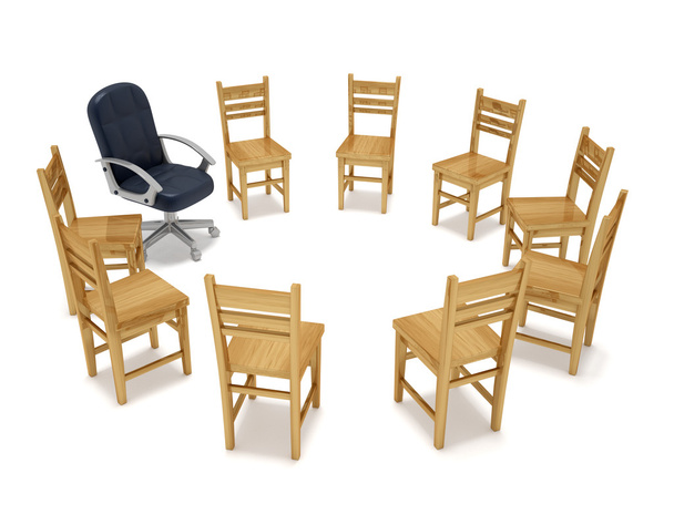 stoelen in cirkel  - Foto, afbeelding