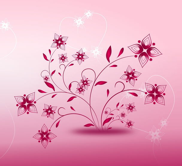 Pink floral background - Fotó, kép