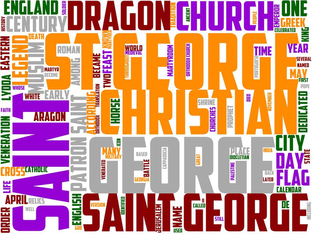 santo george tipografia, wordcloud, wordart, - Foto, Imagem