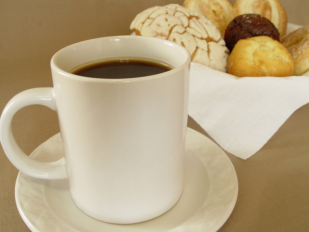 Kahve ve ekmek - Fotoğraf, Görsel
