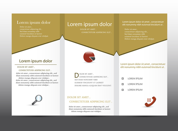 Abstract Business tri fold Brochure - Vector, afbeelding