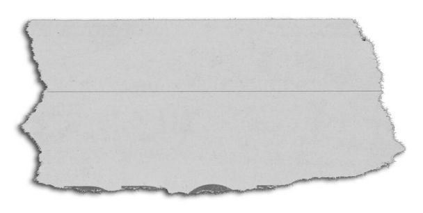Um pedaço de papel rasgado em branco - Foto, Imagem