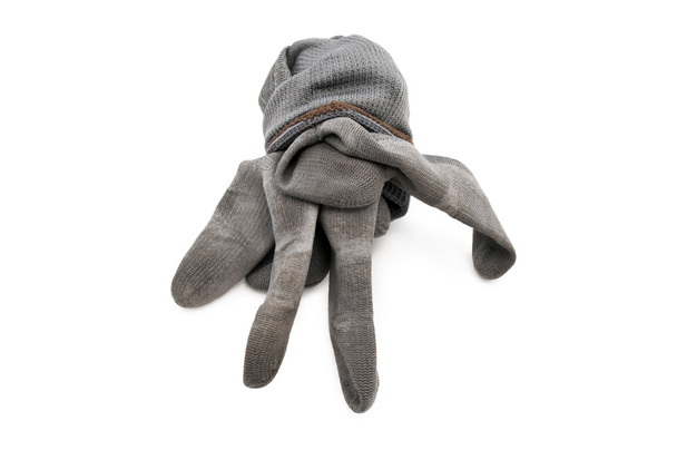 gray work gloves isolated - Photo, Image