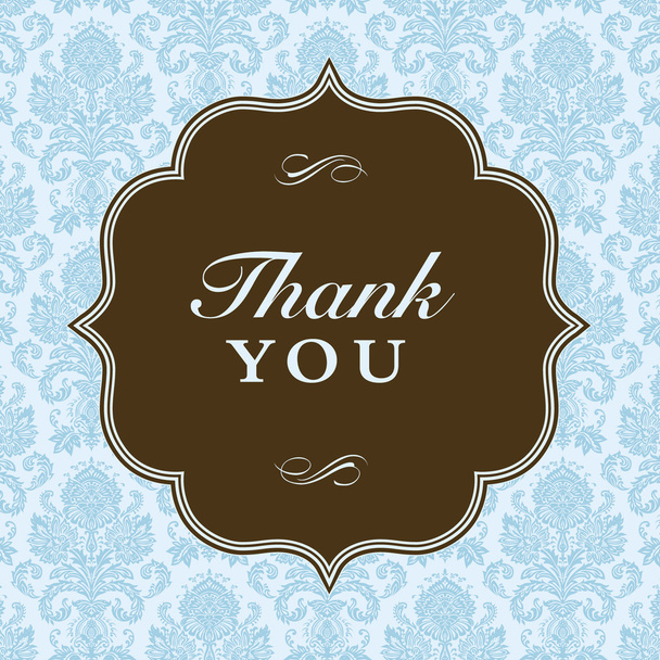 Vector Square Thank You Frame and Background - Vector, imagen