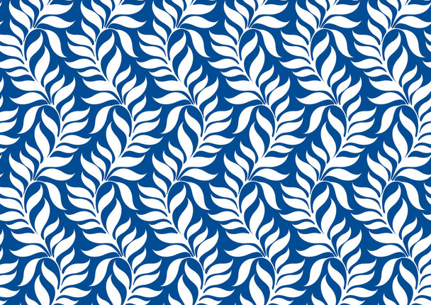 leaf seamless pattern, picture art and abstract background. - Vektör, Görsel