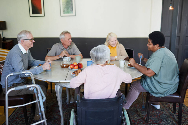 Group of Senior People in Nursing Home - Fotoğraf, Görsel