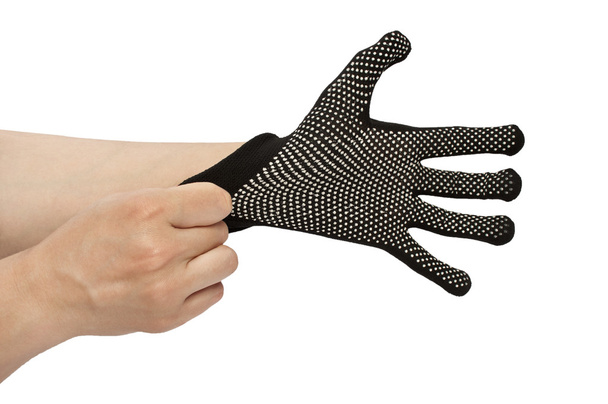 black work gloves isolated - Photo, Image