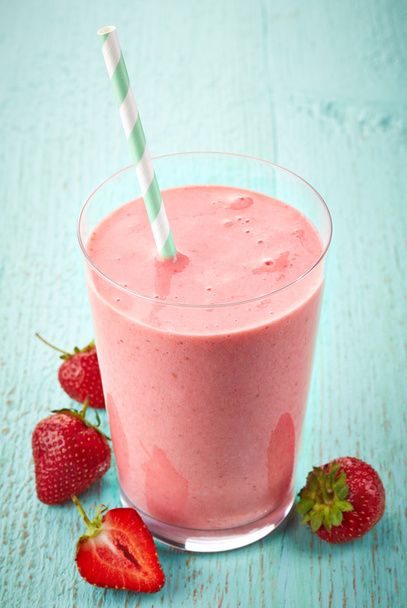 Strawberry smoothie - Fotoğraf, Görsel