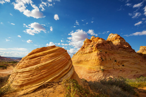 Formation de grès dans l'Utah, États-Unis. Beaux paysages insolites. - Photo, image
