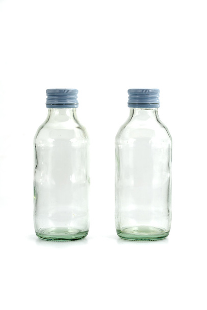 two of glass bottle - Foto, afbeelding