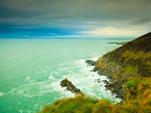 Irish landscape. Coastline atlantic ocean coast scenery. - Photo, image