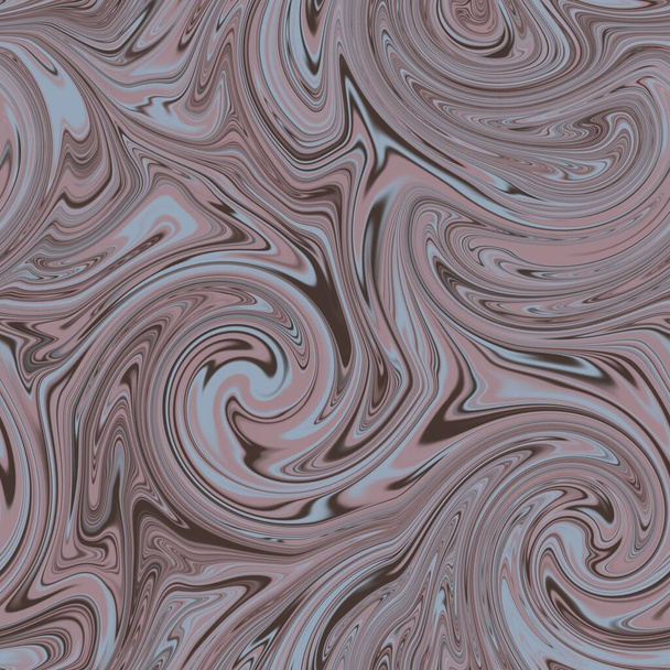 Naadloos ronddraaiend abstract vloeibaar marmeren oppervlak patroon ontwerp voor print - Foto, afbeelding