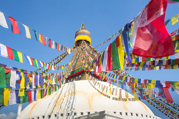 bodhnath stupa, Katmandu, nepal. - Fotoğraf, Görsel