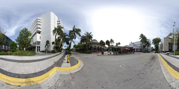 Panorama esférico Lincoln road Miami Beach
 - Foto, Imagen