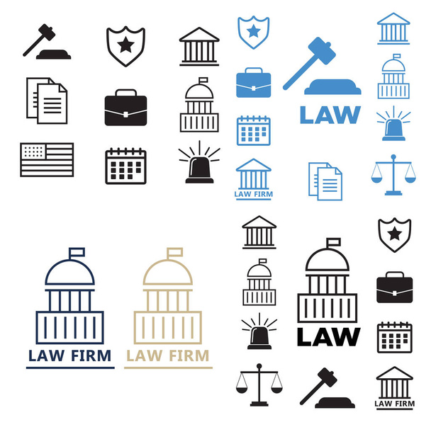 Voting and elections linear icons. Government political eps10 - Vector, Image